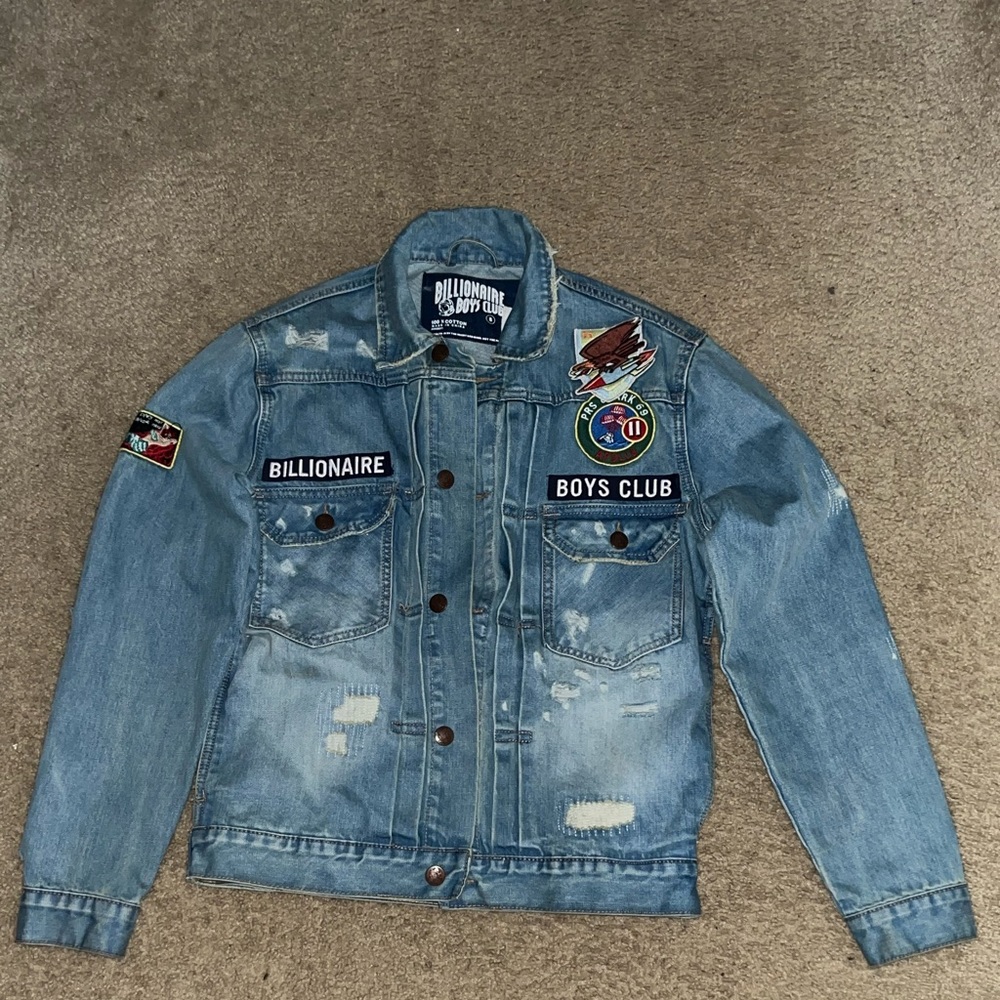 Size small Billionaire Boys Club Jean jacket. Light blue clean denim.
